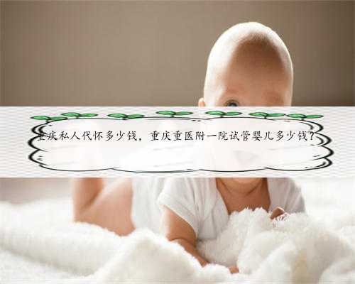 重庆私人代怀多少钱，重庆重医附一院试管婴儿多少钱？